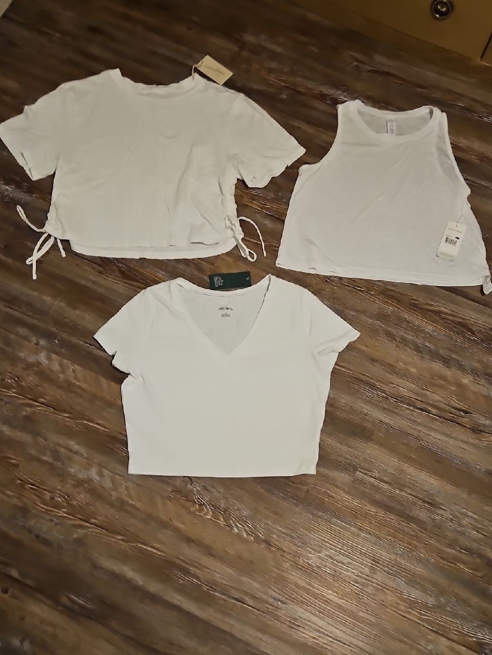 Women’s White Crop Top — Classic Short Sleeve & Tank Styles